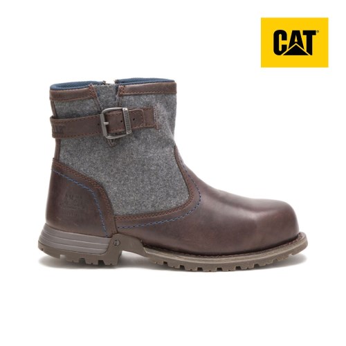 Caterpillar Jace Steel Toe Werkschoenen Dames Chocola (VGSR.NL)